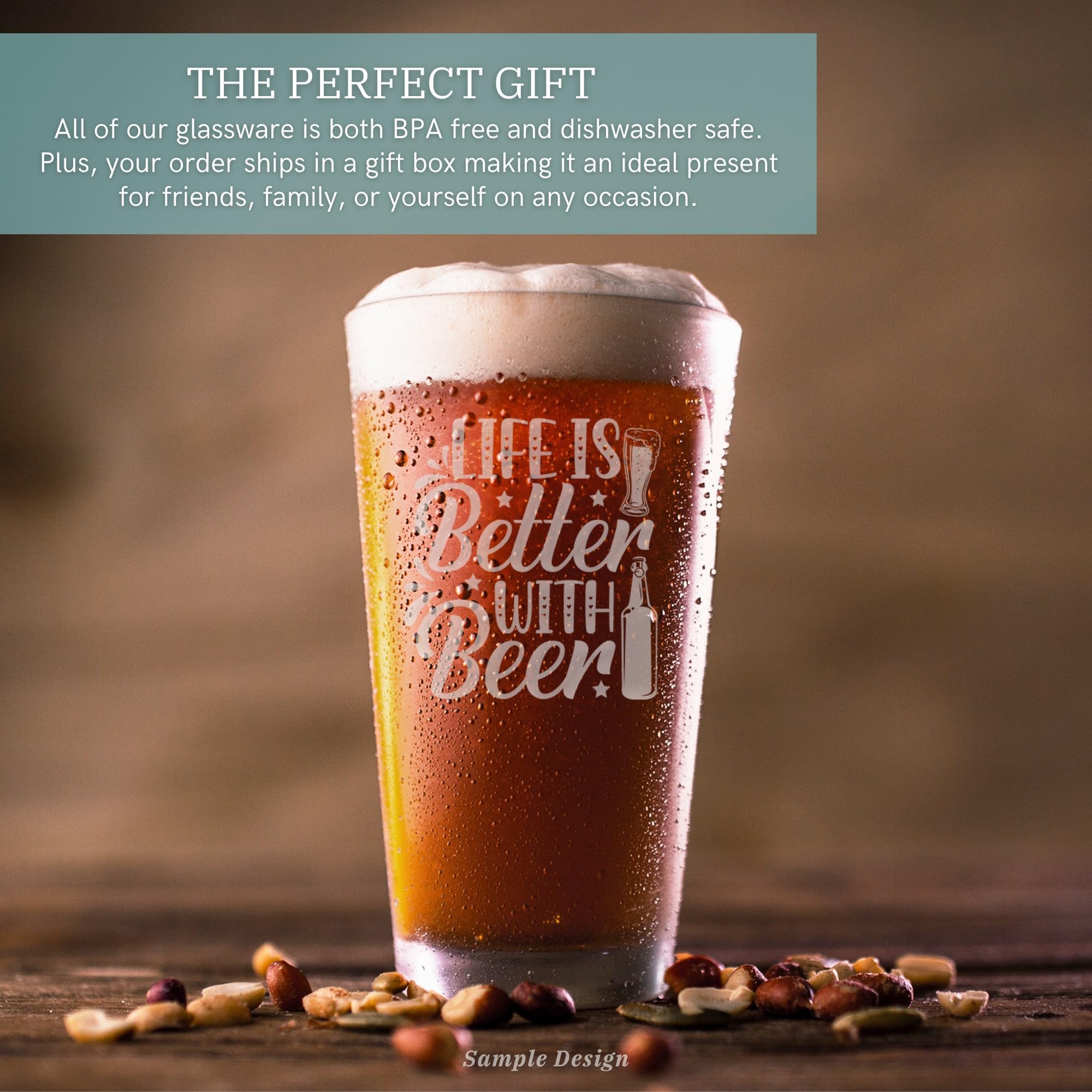 Amazon.com | Adventure Is Out There Engraved Can Pint Glass